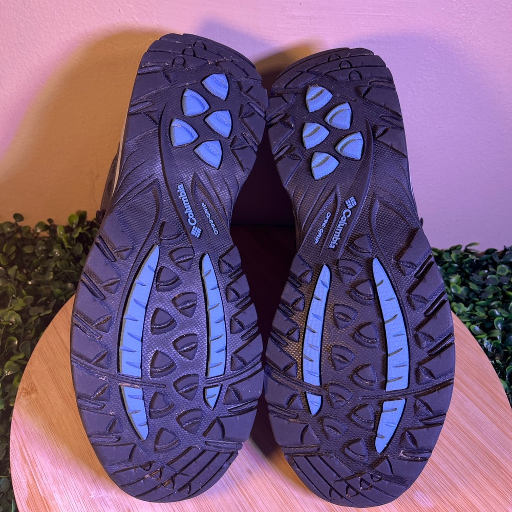 🔥 COLUMBIA NEWTON RIDGE PLUS WATER PROOF GREY HIKING BOOTS WOMEN SIZE 8.5 - Picture 7 of 8
